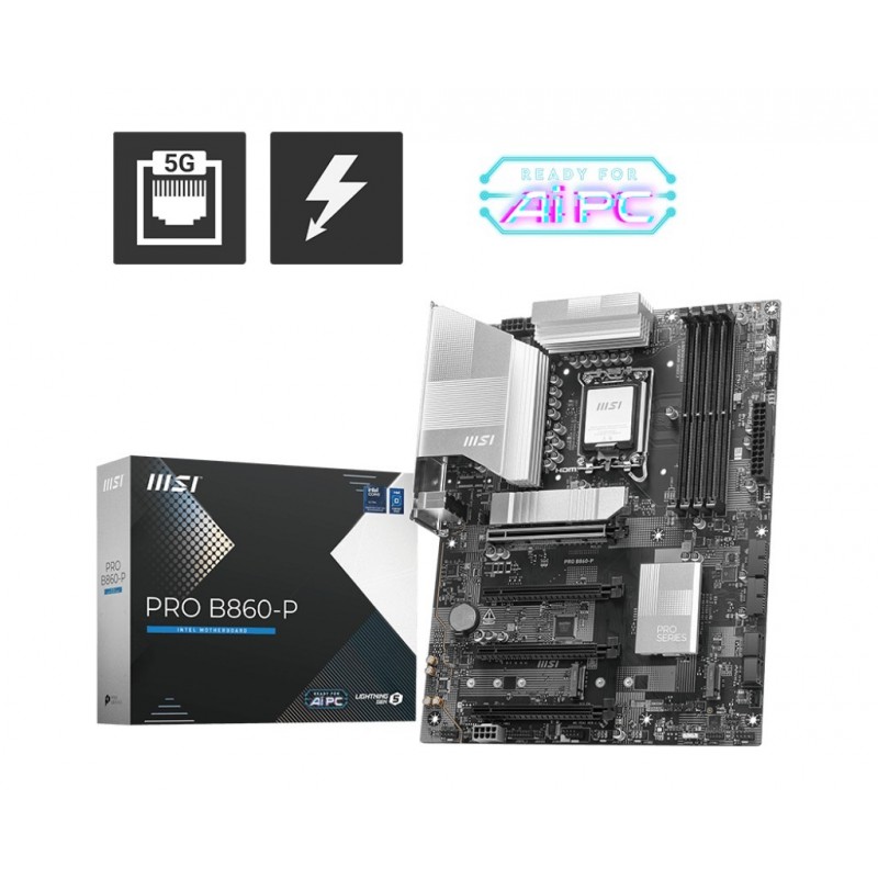 Płyta główna PRO B860-P s1851 4DDR5 ATX  Płyta główna PRO B860-P s1851 4DDR5 ATX