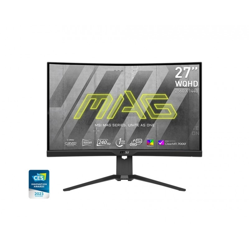 Monitor 27 cali MAG 275CQRXF LED/QHD/Curved/240Hz/czarny Monitor 27 cali MAG 275CQRXF LED/QHD/Curved/240Hz/czarny