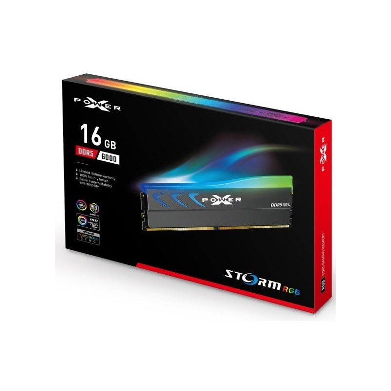 Pamięć DDR5 XPOWER Storm RGB 16GB/6000 1*16GB CL36 Grey 