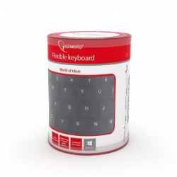 Klawiatura silikonowa wodoodporna USB z funkcją OTG czarna Klawiatura silikonowa wodoodporna USB z funkcją OTG czarna