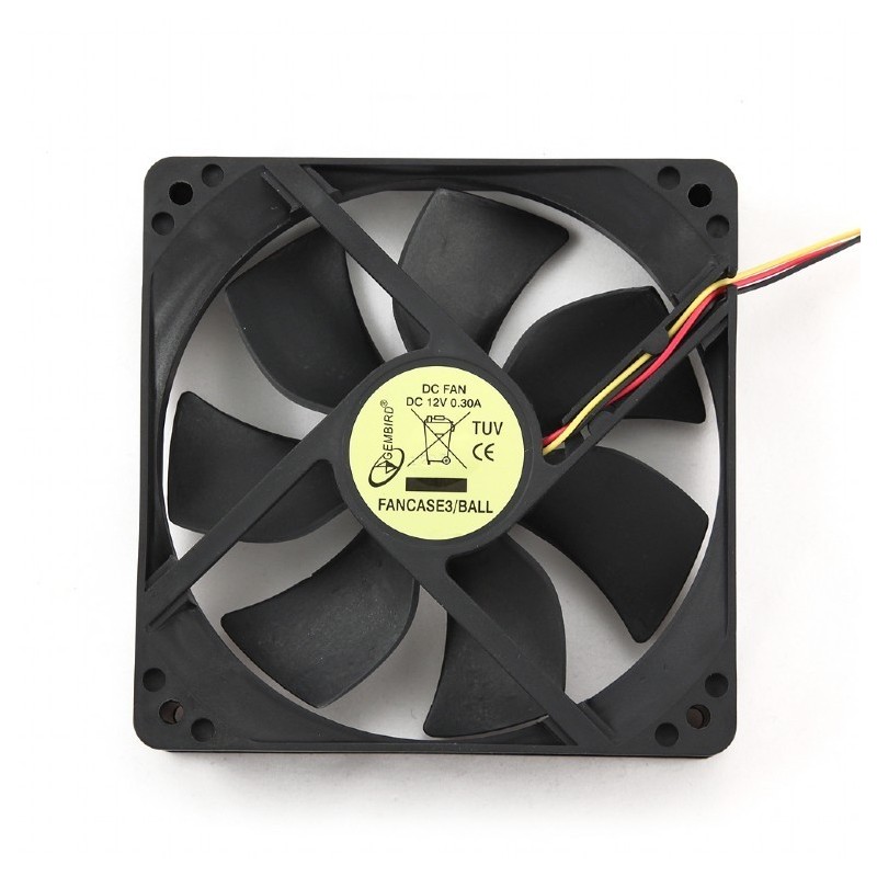 Wentylator 120x120x25mm 3-pin BALL obud/zasilacz Wentylator 120x120x25mm 3-pin BALL obud/zasilacz