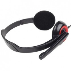 Słuchawki z mikrofonem MHS-002 Czarne Słuchawki z mikrofonem MHS-002 Czarne
