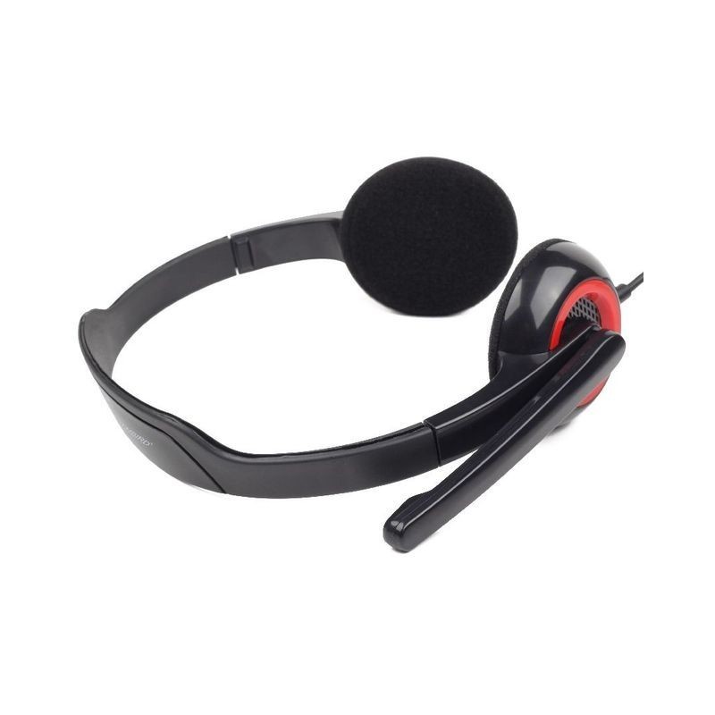 Słuchawki z mikrofonem MHS-002 Czarne  Słuchawki z mikrofonem MHS-002 Czarne