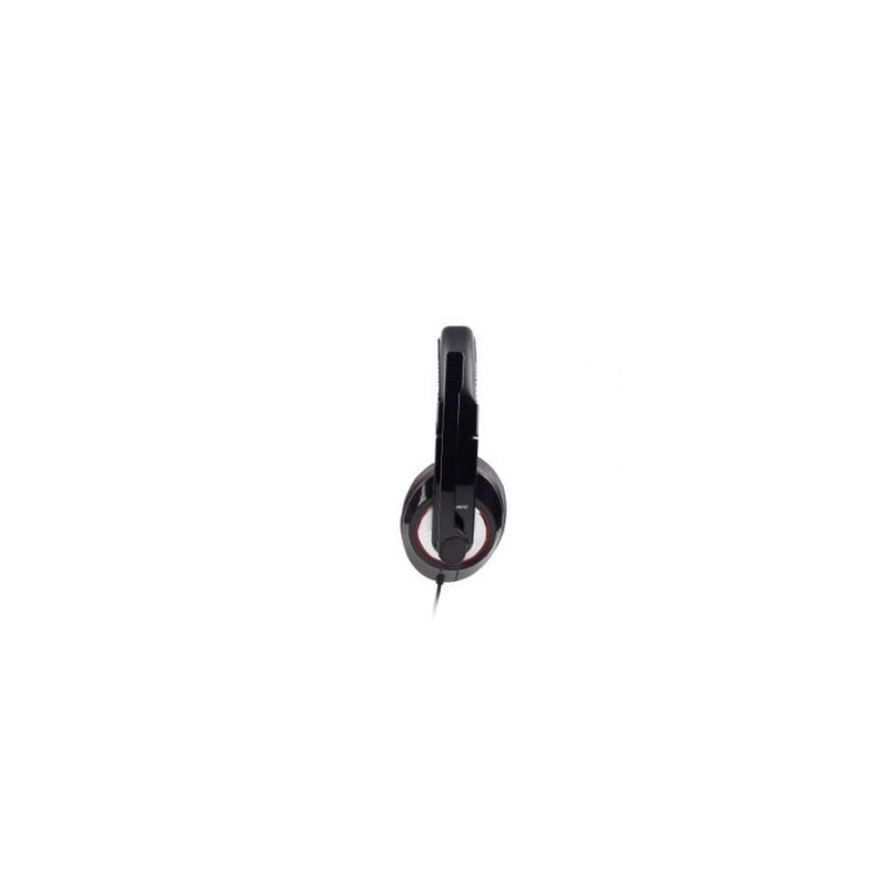 Słuchawki z mikrofonem MHS-001 czarne  Słuchawki z mikrofonem MHS-001 czarne