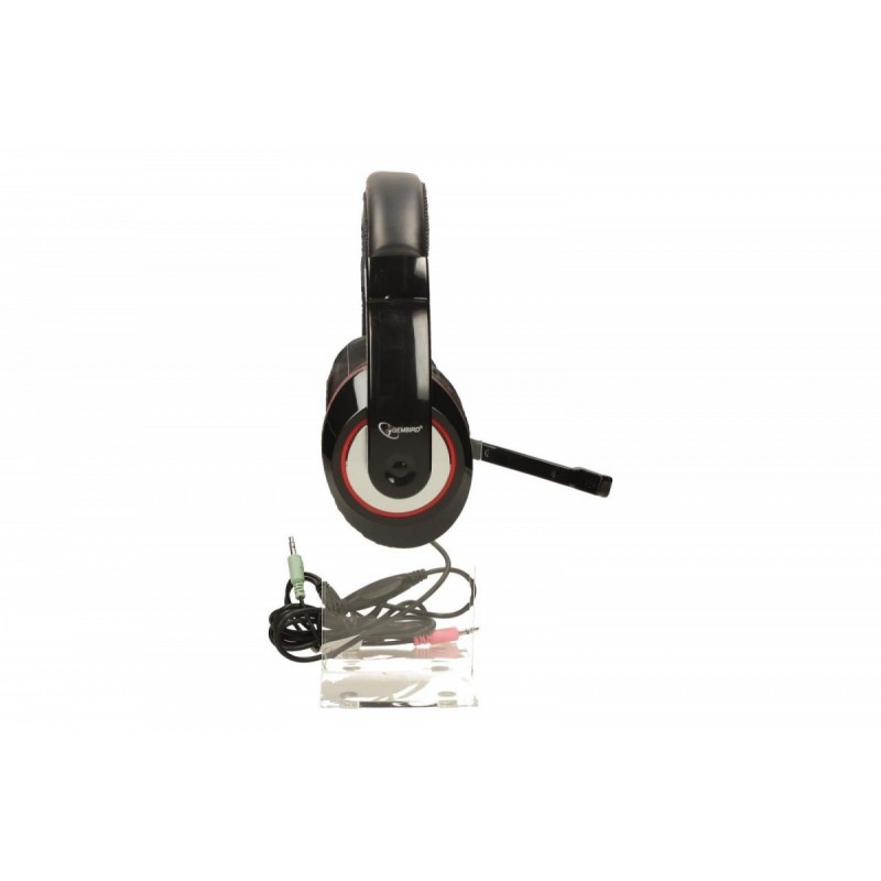 Słuchawki z mikrofonem MHS-001 czarne  Słuchawki z mikrofonem MHS-001 czarne