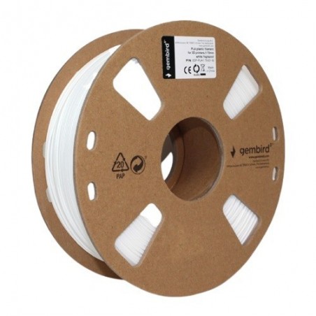 Filament drukarki 3D PLA/1.75 mm/1kg/biały Filament drukarki 3D PLA/1.75 mm/1kg/biały