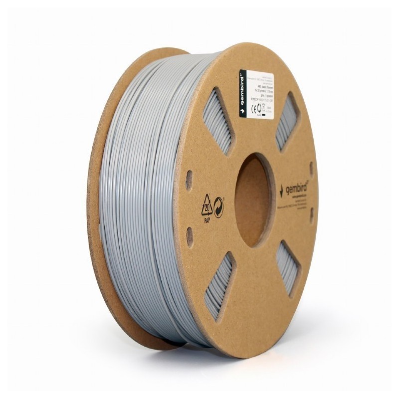 Filament drukarki 3D ABS/1.75 mm/1kg/szary