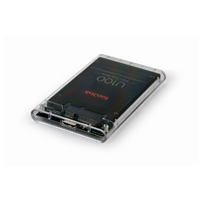 Obudowa zewnętrzna 2.5 USB 3.0 przezroczysta Obudowa zewnętrzna 2.5 USB 3.0 przezroczysta