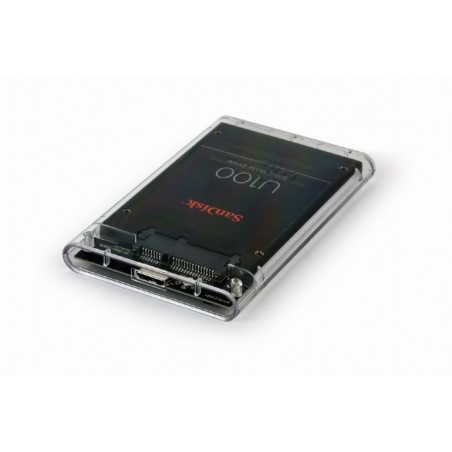Obudowa zewnętrzna 2.5 USB 3.0 przezroczysta Obudowa zewnętrzna 2.5 USB 3.0 przezroczysta