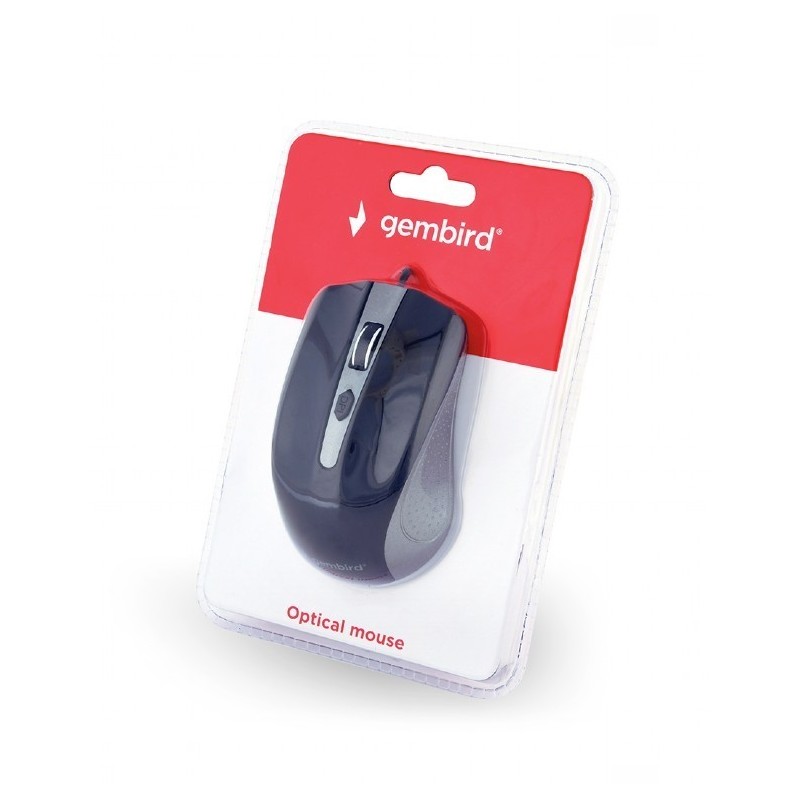 Mysz optyczna USB szaro-czarna Mysz optyczna USB szaro-czarna