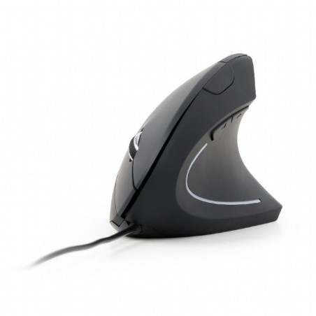 Mysz ergonomiczna optyczna 6-przyciskowa czarna Mysz ergonomiczna optyczna 6-przyciskowa czarna
