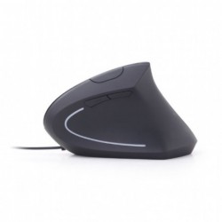 Mysz ergonomiczna optyczna 6-przyciskowa czarna Mysz ergonomiczna optyczna 6-przyciskowa czarna