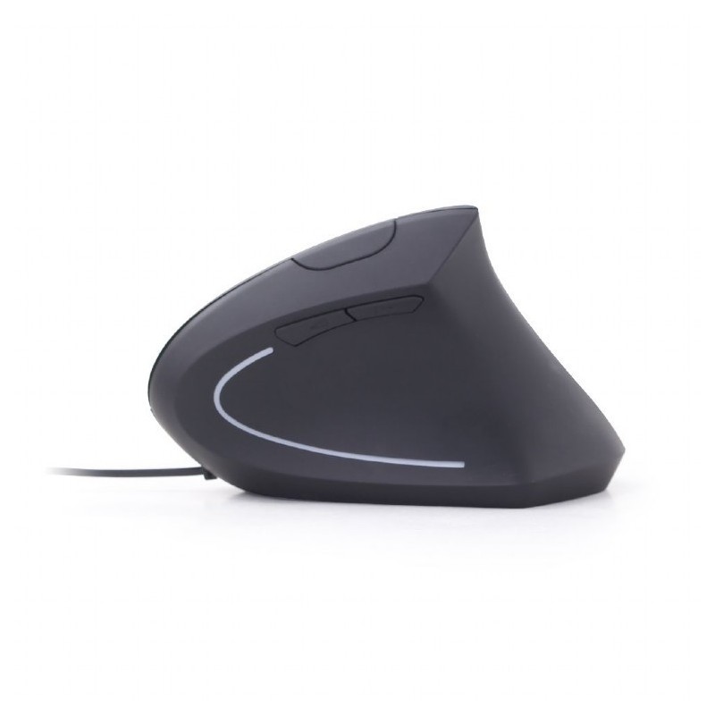 Mysz ergonomiczna optyczna 6-przyciskowa czarna Mysz ergonomiczna optyczna 6-przyciskowa czarna