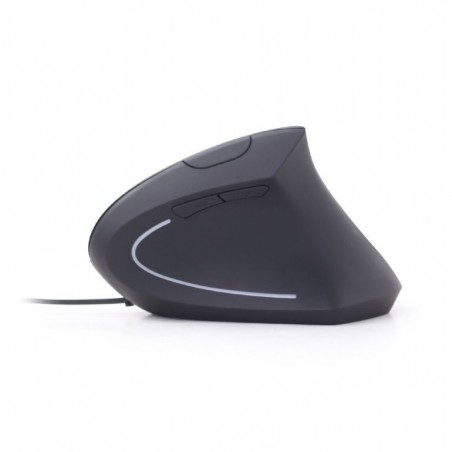 Mysz ergonomiczna optyczna 6-przyciskowa czarna Mysz ergonomiczna optyczna 6-przyciskowa czarna