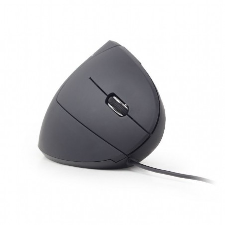 Mysz ergonomiczna optyczna 6-przyciskowa czarna Mysz ergonomiczna optyczna 6-przyciskowa czarna