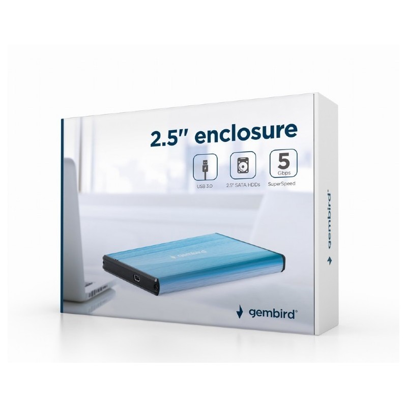 Obudowa zewnętrzna dysków 2.5 USB 3.0 niebieska Obudowa zewnętrzna dysków 2.5 USB 3.0 niebieska