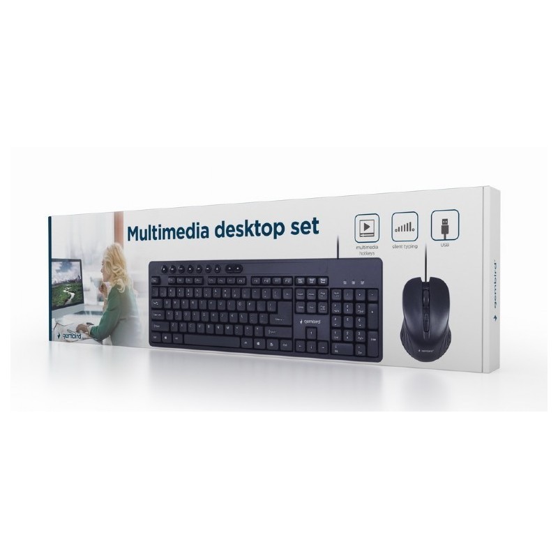 Zestaw klawiatura i mysz czarny Zestaw klawiatura i mysz czarny