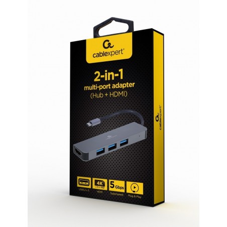 Adapter USB-C HDMI Hub 3xUSB 3.0 Adapter USB-C HDMI Hub 3xUSB 3.0