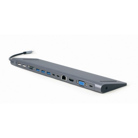 Hub USB-C HDMI GbE 3xUSB 3.1 2xUSB 2.0 2xUSB-C USB-C PD Card VGA Hub USB-C HDMI GbE 3xUSB 3.1 2xUSB 2.0 2xUSB-C USB-C PD Card VGA