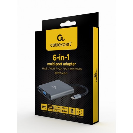 Adapter USB-C Hub HDMI USB-C PD VGA USB 3.0 Audio Card Adapter USB-C Hub HDMI USB-C PD VGA USB 3.0 Audio Card