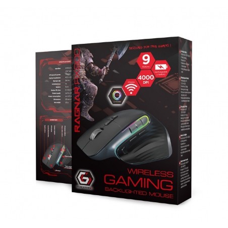 Mysz bezprzewodowa RAGNAR WRX900 9 przyciskow RGB Mysz bezprzewodowa RAGNAR WRX900 9 przyciskow RGB