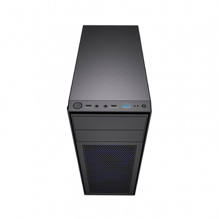 Obudowa Midi Tower Fornax M100B ATX niebiesie wentylatory Czarna Obudowa Midi Tower Fornax M100B ATX niebiesie wentylatory Czarna