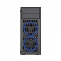 Obudowa Midi Tower Fornax M100B ATX niebiesie wentylatory Czarna Obudowa Midi Tower Fornax M100B ATX niebiesie wentylatory Czarna