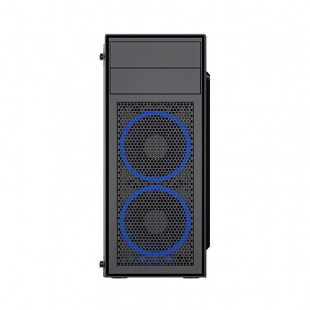 Obudowa Midi Tower Fornax M100B ATX niebiesie wentylatory Czarna Obudowa Midi Tower Fornax M100B ATX niebiesie wentylatory Czarna