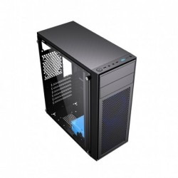 Obudowa Midi Tower Fornax M100B ATX niebiesie wentylatory Czarna Obudowa Midi Tower Fornax M100B ATX niebiesie wentylatory Czarna