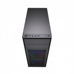 Obudowa Midi Tower Fornax M100RGB ATX wentylatory RGB Czarna Obudowa Midi Tower Fornax M100RGB ATX wentylatory RGB Czarna