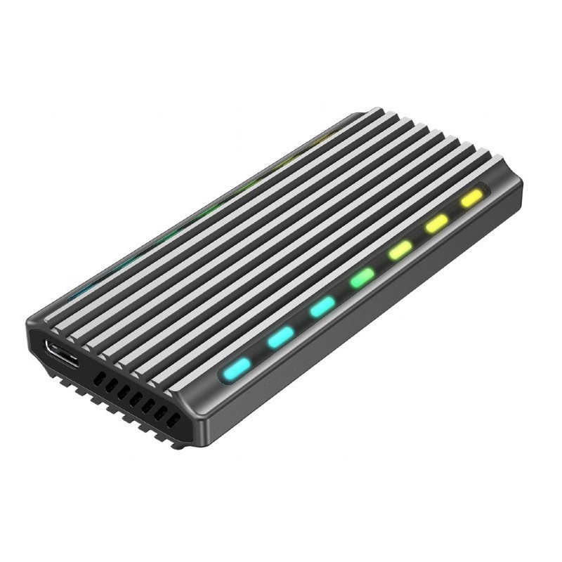 Obudowa dysku M.2 NVME Aluminiowa LED USB 3.1 