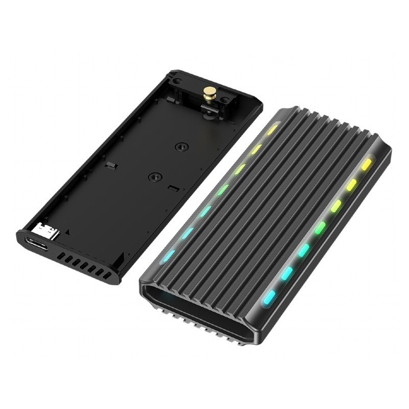 Obudowa dysku M.2 NVME Aluminiowa LED USB 3.1 Obudowa dysku M.2 NVME Aluminiowa LED USB 3.1