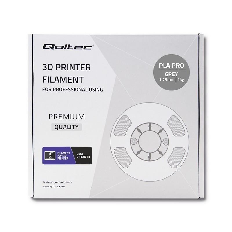 Profesjonalny filament do druku 3D | PLA PRO | 1kg | 1.75mm | Szary