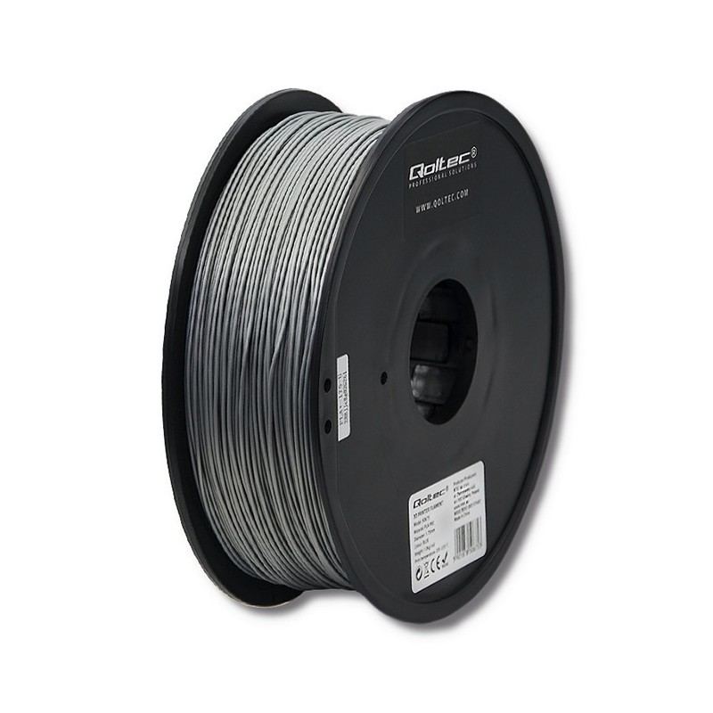 Profesjonalny filament do druku 3D | PLA PRO | 1kg | 1.75mm | Srebrny