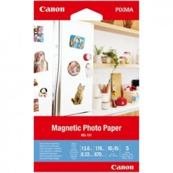 Canon Magnetic Photo Paper (magnetyczny), MG-101, foto papier, połysk, 3634C002, biały, Canon PIXMA, 10x15cm, 4x6", 670 g/m2, 