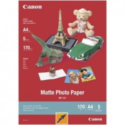 Canon Matte Photo Paper, MP-101, foto papier, matowy, 7981A042, biały, A4, 170 g/m2, 5 szt., atrament