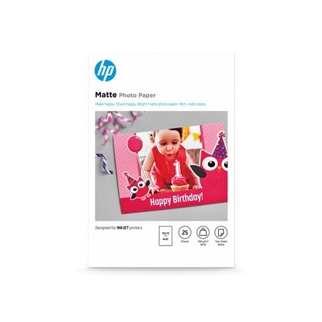 HP Matte FSC, 7HF70A, papier, matowy, biały, 180 g/m2, szt. HP Matte FSC, 7HF70A, papier, matowy, biały, 180 g/m2, szt.