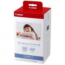 Canon Color Ink Paper Set, KP108IN, KP-108IN, foto papier, 3 opakowania KP36IN typ połysk, 3115B001, biały, CP100, 220, 300, 3 Canon Color Ink Paper Set, KP108IN, KP-108IN, foto papier, 3 opakowania KP36IN typ połysk, 3115B001, biały, CP100, 220, 300, 3