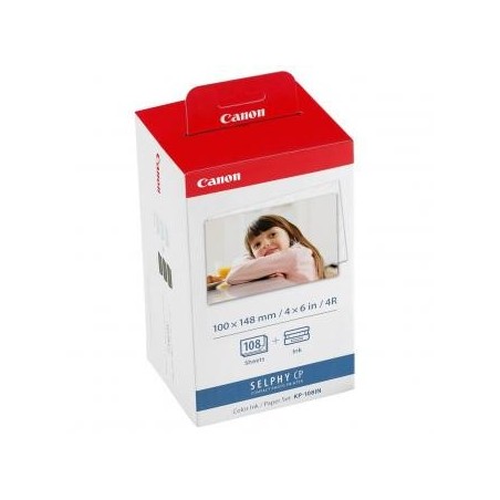 Canon Color Ink Paper Set, KP108IN, KP-108IN, foto papier, 3 opakowania KP36IN typ połysk, 3115B001, biały, CP100, 220, 300, 3 Canon Color Ink Paper Set, KP108IN, KP-108IN, foto papier, 3 opakowania KP36IN typ połysk, 3115B001, biały, CP100, 220, 300, 3
