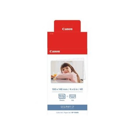 Canon Color Ink Paper Set, KP108IN, KP-108IN, foto papier, 3 opakowania KP36IN typ połysk, 3115B001, biały, CP100, 220, 300, 3 Canon Color Ink Paper Set, KP108IN, KP-108IN, foto papier, 3 opakowania KP36IN typ połysk, 3115B001, biały, CP100, 220, 300, 3
