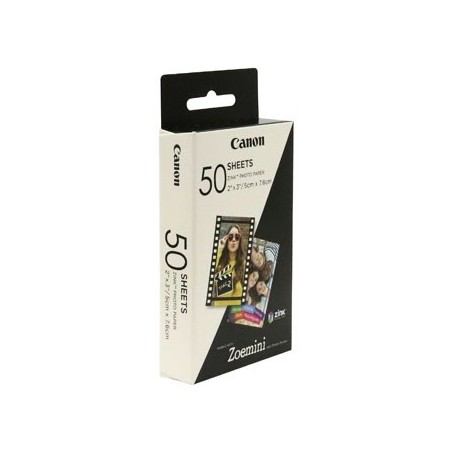Canon ZINK Photo Paper, ZINK, foto papier, bez marginesu typ połysk, Zero Ink typ 3215C002, biały, 5x7,6cm, 2x3", 50 szt., ter Canon ZINK Photo Paper, ZINK, foto papier, bez marginesu typ połysk, Zero Ink typ 3215C002, biały, 5x7,6cm, 2x3", 50 szt., ter