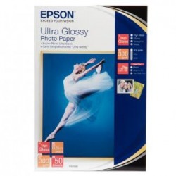 Epson Ultra Glossy Photo Pape, C13S041943BH, foto papier, połysk, biały, R200, R300, R800, RX425, RX500, 10x15cm, 4x6", 300 g/