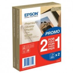 Epson Premium Glossy Photo Pa, C13S042167, foto papier, promo 1+1 gratis typ połysk, biały, 10x15cm, 4x6", 255 g/m2, 2x40 szt.