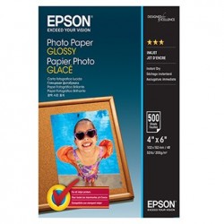 Epson Photo Paper, C13S042549, foto papier, połysk, biały, 10x15cm, 4x6", 200 g/m2, 500 szt., atrament