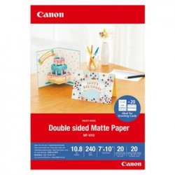 Canon Matte Photo Paper, MP-101D, foto papier, matowy, 4076C006, biały, 7x10cm, 240 g/m2, 20 szt., atrament