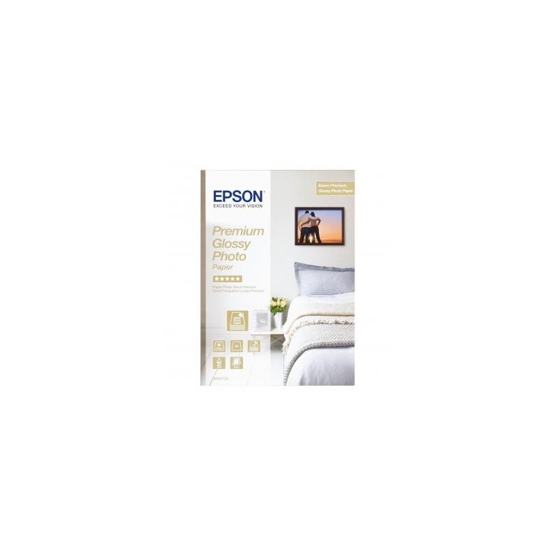 Epson Glossy Photo Paper, C13S042155, foto papier, połysk, biały, Stylus Color, Photo, Pro, A4, 255 g/m2, 15 szt., atrament