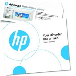 HP Advanced Photo Paper, 49V51A, foto papier, połysk, biały, 10,1x30,5cm, 4x12", 250 g/m2, 10 szt., atrament