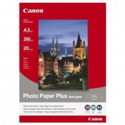 Canon Photo Paper Plus Semi-G, SG-201 A3, foto papier, półpołysk, satynowy typ 1686B026, biały, A3, 260 g/m2, 20 szt., atram