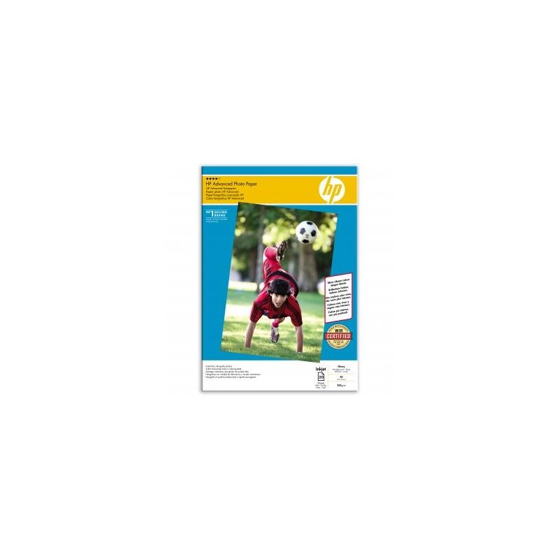 HP Advanced Glossy Photo Pa, Q8697A, foto papier, połysk, zaawansowany typ biały, A3, 250 g/m2, 20 szt., atrament