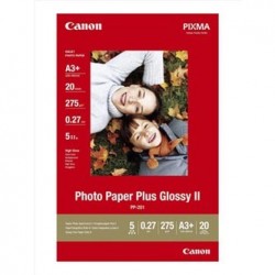 Canon Photo Paper Plus Glossy, PP-201 A3+, foto papier, połysk, 2311B021, biały, A3+, 13x19", 275 g/m2, 20 szt., atrament